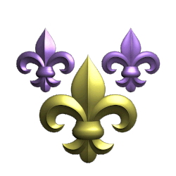 Size: 500x500 | Tagged: safe, artist:snoopystallion, fleur-de-lis, g4, 3d, animated, cutie mark, cutie mark only, gif, no pony, rotating, simple background, transparent background