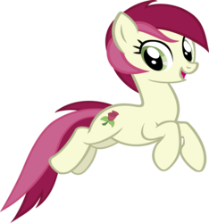 Size: 3840x4095 | Tagged: safe, artist:ironm17, roseluck, earth pony, pony, g4, female, happy, high res, show accurate, simple background, solo, transparent background, vector