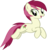 Size: 3840x4095 | Tagged: safe, artist:ironm17, roseluck, earth pony, pony, g4, female, happy, high res, show accurate, simple background, solo, transparent background, vector