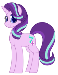 Size: 996x1287 | Tagged: safe, artist:darkodraco, starlight glimmer, pony, unicorn, g4, female, hair flip, hair over one eye, looking at you, mare, simple background, smiling, solo, transparent background