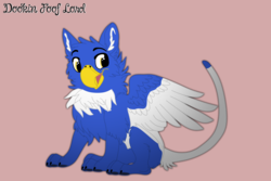 Size: 3000x2000 | Tagged: source needed, useless source url, safe, artist:dookin, oc, oc only, oc:clyne griffon, demigryph, griffon, hybrid, cute, fanart, fluffy, high res, solo