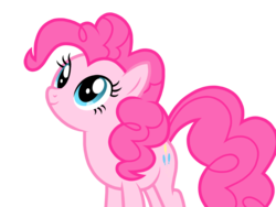 Size: 1024x768 | Tagged: safe, artist:prismaticstars, pinkie pie, earth pony, pony, g4, female, looking up, simple background, solo, transparent background, vector