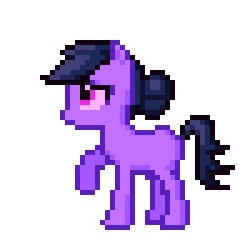 Size: 300x300 | Tagged: artist needed, safe, derpibooru exclusive, oc, oc only, oc:safety weed, pixel art, raised hoof, simple background, solo, white background