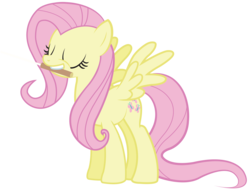 Size: 4902x3766 | Tagged: safe, artist:birthofthepheonix, fluttershy, g4, .ai available, absurd resolution, baton, conductor, conductor's baton, cute, female, mouth hold, shyabetes, simple background, solo, transparent background, vector