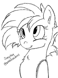 Size: 681x908 | Tagged: safe, artist:violetdesignstudios, oc, oc only, oc:twinkle shine, earth pony, pony, female, mare, monochrome, solo