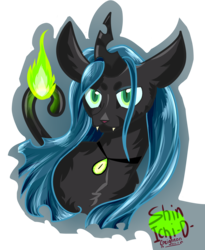 Size: 2380x2900 | Tagged: safe, artist:shinichi-d-creighton, queen chrysalis, cat, g4, catified, fangs, female, high res, magic, solo, species swap