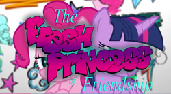 Size: 2045x1130 | Tagged: safe, screencap, pinkie pie, rainbow dash, twilight sparkle, alicorn, earth pony, pony, g4, official, fresh princess and friends' poses, fresh princess of friendship, graffiti, the fresh prince of bel-air, twilight sparkle (alicorn), youtube link