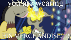 Size: 500x281 | Tagged: safe, edit, edited screencap, screencap, discord, dungeons and discords, g4, angry, animated, discovery family logo, gif, great flaming eyebrows, hades, hercules, image macro, male, meme, solo
