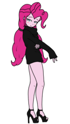 Size: 720x1280 | Tagged: safe, artist:ajrrhvk12, pinkie pie, equestria girls, g4, clothes, female, simple background, solo, sweater, transparent background