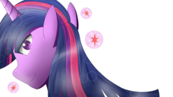 Size: 1280x720 | Tagged: safe, artist:animerge, twilight sparkle, pony, g4, female, mare, simple background, solo, white background