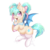 Size: 1024x1024 | Tagged: safe, artist:pvrii, oc, oc only, oc:starboard, bat pony, pony, clothes, cute, female, gift art, mare, open mouth, simple background, slit pupils, smiling, solo, stockings, thigh highs, transparent background