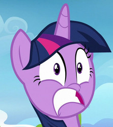 Size: 578x650 | Tagged: safe, edit, edited screencap, screencap, twilight sparkle, alicorn, pony, g4, top bolt, female, frown, inverted mouth, solo, twilight sparkle (alicorn), wide eyes