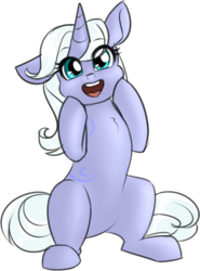 Size: 537x726 | Tagged: safe, artist:cosmalumi, oc, oc only, oc:moonbow, pony, unicorn, adorable face, body markings, cheek bulge, cheek squish, cute, female, gasp, gloomy mark is trying to kill us, happy, simple background, sitting, solo, squee, squishy cheeks, weapons-grade cute, white background