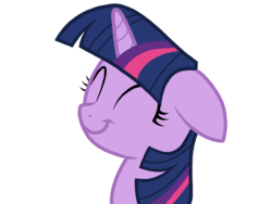 Size: 2048x1536 | Tagged: safe, artist:prismaticstars, twilight sparkle, alicorn, pony, g4, bust, eyes closed, female, mare, portrait, simple background, smiling, solo, transparent background, vector