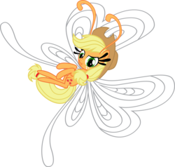 Size: 7962x7591 | Tagged: safe, artist:benybing, applejack, breezie, g4, it ain't easy being breezies, absurd resolution, applebreezie, breeziefied, cute, female, flying, hilarious in hindsight, simple background, solo, species swap, transparent background