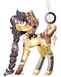 Size: 720x903 | Tagged: safe, artist:glitterskies2808, oc, oc only, oc:flower catcher, original species, pony, female, mare, simple background, solo, transparent background