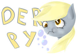 Size: 1053x762 | Tagged: safe, artist:mokychan, derpy hooves, pegasus, pony, g4, bubble, female, mare, scrunchy face, simple background, solo, transparent background