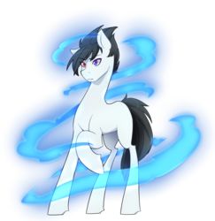 Size: 2981x3073 | Tagged: safe, artist:mylittlesheepy, oc, oc only, oc:tobias, aura, blank flank, heterochromia, high res, male, solo