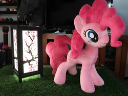 Size: 2016x1512 | Tagged: safe, artist:kltten-kandy, pinkie pie, earth pony, pony, g4, irl, photo, plushie, solo