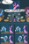 Size: 682x1023 | Tagged: safe, artist:valcron, edit, trixie, twilight sparkle, pony, unicorn, g4, lesson zero, my little pony: friendship is magic, classroom, comic, cutie mark, daydream, desk, dialogue, dream, eye contact, eyes closed, female, filly, floppy ears, glare, laughing, literal, looking at each other, magic kindergarten, open mouth, pun, scene interpretation, sitting, sparkles, speech bubble, surprised, teary eyes