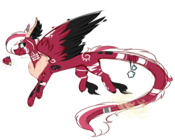 Size: 1024x819 | Tagged: safe, artist:umiimou, oc, oc only, draconequus, female, simple background, solo, transparent background