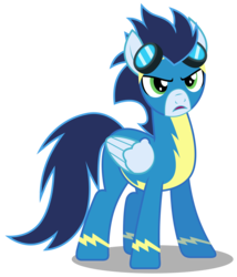 Size: 2571x3000 | Tagged: safe, artist:brony-works, soarin', pony, g4, clothes, high res, male, simple background, solo, transparent background, uniform, vector, wonderbolts uniform