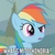 Size: 250x250 | Tagged: safe, screencap, rainbow dash, pony, g4, female, image macro, meme, mitochondria, solo