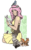 Size: 693x1101 | Tagged: safe, artist:monnarcha, angel bunny, fluttershy, bird, cat, gerbil, human, mouse, squirrel, g4, animal, clothes, dress, human coloration, humanized, kneeling, smiling