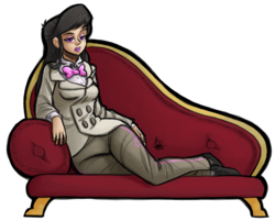 Size: 750x604 | Tagged: safe, artist:theartrix, octavia melody, human, g4, fainting couch, female, human coloration, humanized, simple background, solo, transparent background