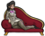 Size: 750x604 | Tagged: safe, artist:theartrix, octavia melody, human, g4, fainting couch, female, human coloration, humanized, simple background, solo, transparent background