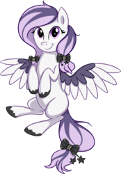 Size: 1024x1468 | Tagged: safe, artist:thebowtieone, oc, oc only, oc:lavender dust, pegasus, pony, colored wings, female, mare, multicolored wings, simple background, solo, transparent background