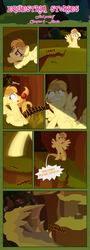 Size: 1919x5314 | Tagged: safe, artist:estories, oc, oc only, oc:alice goldenfeather, pegasus, pony, comic:find yourself, bipedal, comic, crack, female, high res, landslide, mare, scared, solo