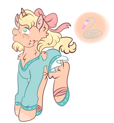 Size: 1024x1101 | Tagged: safe, artist:bewarethemusicman, oc, oc only, oc:piper, pony, unicorn, clothes, fluffy, freckles, solo