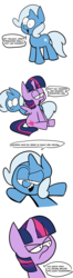 Size: 1200x4524 | Tagged: safe, artist:fauxsquared, trixie, twilight sparkle, alicorn, pony, unicorn, trixie is magic, g4, comic, high res, no sense of right and wrong, twilight sparkle (alicorn)