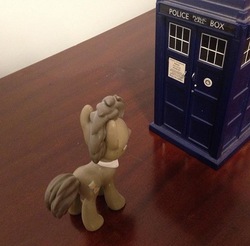 Size: 640x629 | Tagged: safe, doctor whooves, time turner, pony, g4, doctor who, irl, male, photo, stallion, tardis, toy