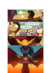 Size: 3541x5016 | Tagged: safe, artist:gashiboka, doctor whooves, fluttershy, princess gold lily, time turner, twilight sparkle, oc, oc:brotonia, alicorn, pony, comic:recall the time of no return, g4, absurd resolution, comic, fake twilight, twilight sparkle (alicorn), zygon