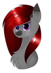 Size: 1496x2128 | Tagged: safe, artist:php146, oc, oc only, pony, art trade, colored pupils, eye clipping through hair, female, glasses, mare, red hair, simple background, solo, transparent background