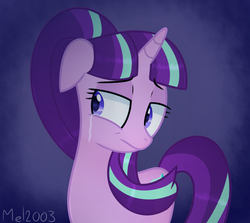 Size: 793x708 | Tagged: safe, artist:mel2003, starlight glimmer, pony, g4, crying, female, solo