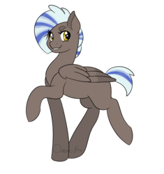 Size: 1858x1973 | Tagged: safe, artist:oaken-fire, oc, oc only, pegasus, pony, female, magical gay spawn, mare, offspring, parent:flash sentry, parent:thunderlane, parents:thunderflash, simple background, solo, transparent background, walking