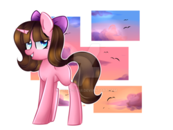 Size: 1024x768 | Tagged: safe, artist:twily-star, oc, oc only, oc:rachel, pony, unicorn, bow, female, hair bow, mare, solo