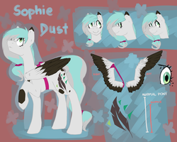 Size: 5000x4000 | Tagged: safe, artist:deltalix, oc, oc only, oc:sophie dust, absurd resolution, reference sheet, solo