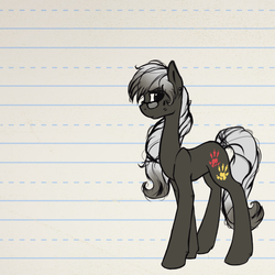 Size: 750x750 | Tagged: safe, artist:deltalix, oc, oc only, oc:closely, ponysona, solo