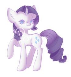Size: 1024x1102 | Tagged: safe, artist:pone-pon, rarity, pony, g4, female, raised hoof, simple background, solo, transparent background