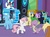 Size: 577x428 | Tagged: safe, screencap, amethyst star, cornicle, dj pon-3, goldengrape, meadow song, night knight, sapphire joy, sir colton vines iii, sparkler, spike, sweetie belle, vinyl scratch, changedling, changeling, crystal pony, dragon, pony, unicorn, celestial advice, g4, my little pony: friendship is magic, cropped, dancing, discussion in the comments, duo focus, eyes closed, female, filly, male, raised hoof, shipping fuel