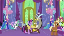 Size: 1920x1080 | Tagged: safe, screencap, daisy, discord, flower wishes, meadow song, star bright, twilight sparkle, twinkleshine, alicorn, changedling, changeling, pony, celestial advice, g4, twilight sparkle (alicorn)