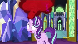 Size: 1920x1080 | Tagged: safe, screencap, starlight glimmer, pony, all bottled up, g4, anger magic, female, magic, mare, solo, twilight's castle