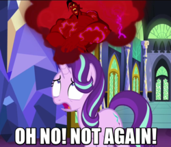 Size: 955x821 | Tagged: safe, edit, edited screencap, screencap, starlight glimmer, genie, pony, unicorn, all bottled up, g4, aladdin, anger magic, disney, female, image macro, jafar, magic, mare, meme, solo