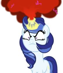 Size: 4500x5191 | Tagged: safe, artist:orin331, majesty, pony, unicorn, dancerverse, g1, g4, absurd resolution, alternate universe, anger magic, angry, female, g1 to g4, generation leap, horn, magic, mare, simple background, solo, this will end in death, transparent background, twirled her magic horn