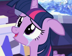 Size: 1199x927 | Tagged: safe, screencap, twilight sparkle, alicorn, pony, celestial advice, g4, crying, female, floppy ears, gif, looking up, mare, non-animated gif, open mouth, smiling, solo, tears of joy, twilight sparkle (alicorn)