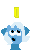 Size: 150x231 | Tagged: safe, artist:fauxsquared, trixie, pony, unicorn, trixie is magic, g4, animated, bits, female, gif, pixel art, simple background, solo, transparent background